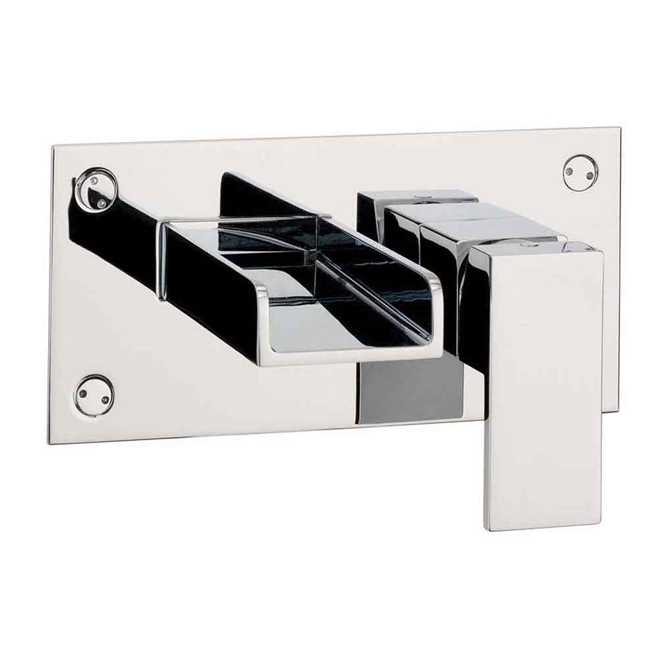 Crosswater Water Square Wall Mounted Basin 2 Hole Set