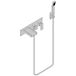Crosswater Water Square Wall Mounted Bath Shower Mixer with Handset Kit