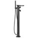 Crosswater Wisp Thermostatic Floorstanding Bath Shower Mixer with Shower Kit - Matt Black