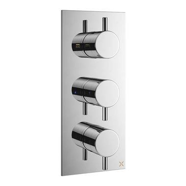 Crosswater Mike Pro Triple Thermostatic Shower Valve - 2 Outlets