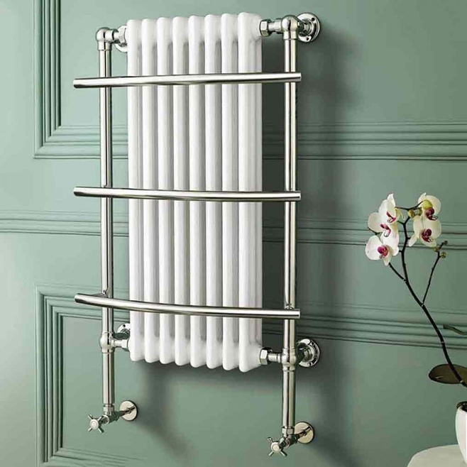 Butler & Rose Golden Eye Bathroom Traditional Heated Towel Rail Radiator - 1000 x 630mm