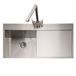 Caple Cubit 1 Bowl Satin Stainless Steel Sink & Waste Kit - 1000 x 520mm