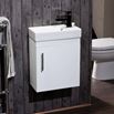 Drench 400mm Wall Hung Vanity Unit and Basin - White