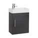 Drench Maisie 400mm Wall Hung Vanity Unit and Basin - Black Ash