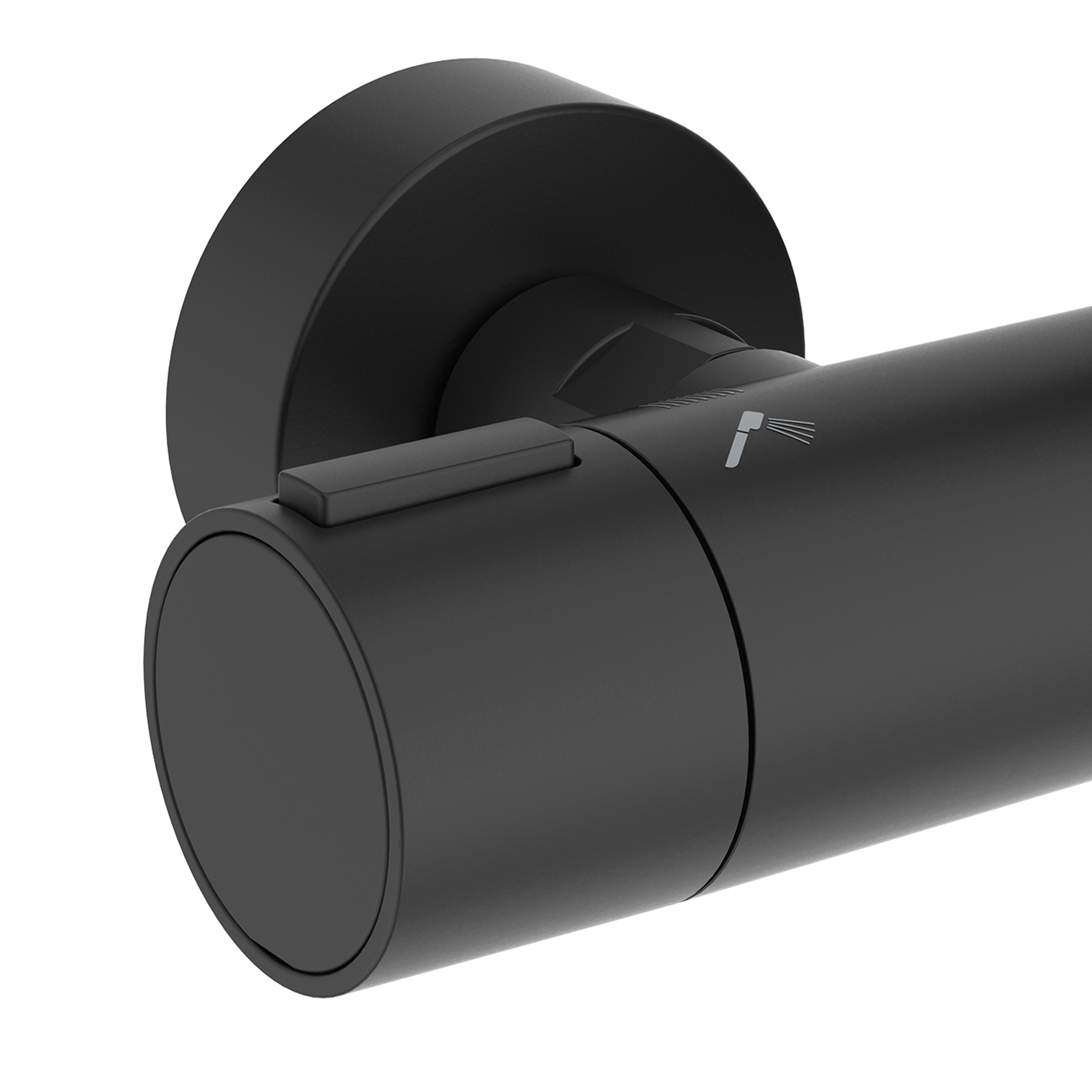 Ideal Standard Ceratherm Alu+ Exposed Thermostatic Shower Kit with Multi-Function Shower Head, Handset & 2 Shelves