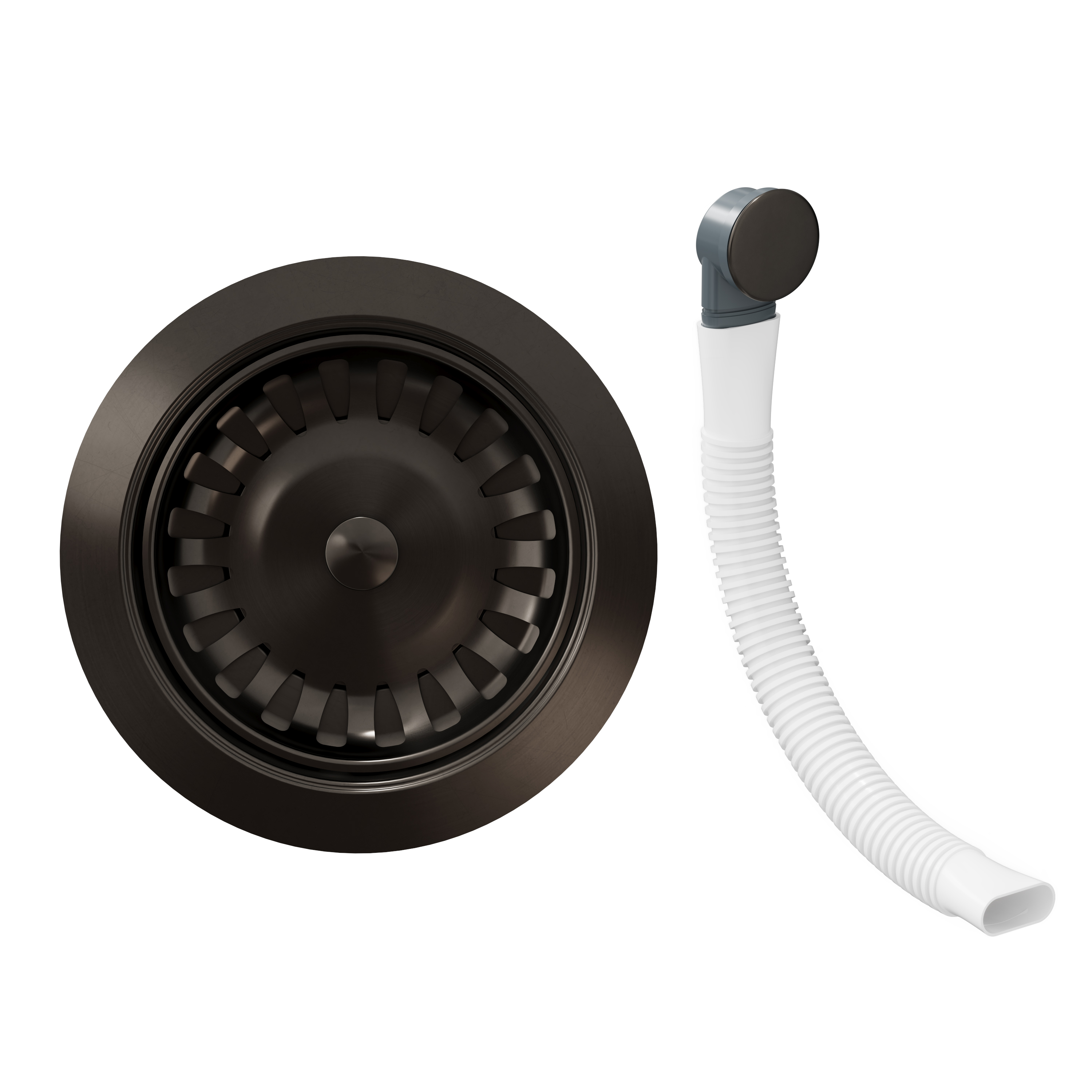 Butler & Rose Premium 90mm Kitchen Sink Strainer Waste & Round Overflow