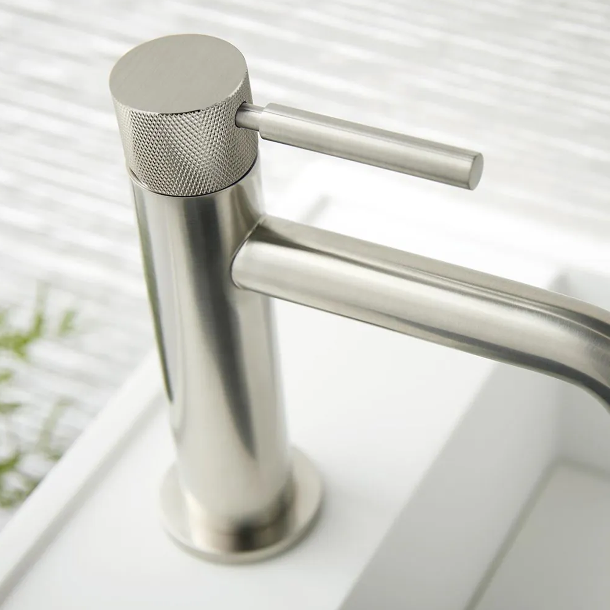 Vado Individual Origins Slimline Mono Basin Mixer Tap with Knurled Handle