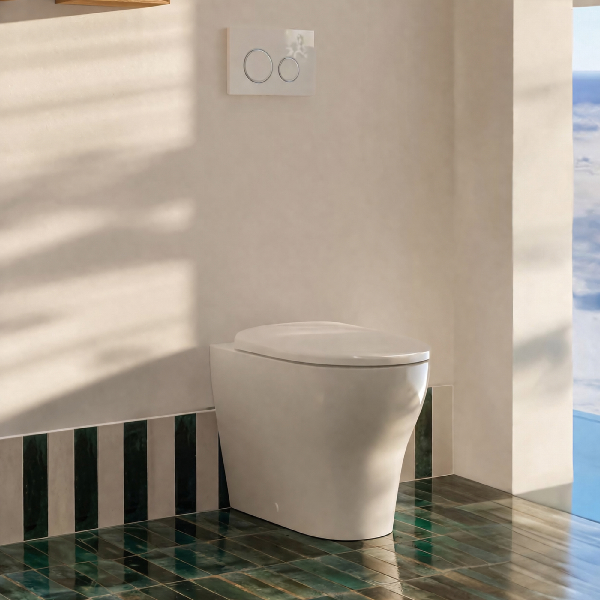 Geberit Selnova Rimless Back to Wall Pan & Soft Close Seat