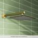 Harbour Status 305mm Brushed Brass Square Shower Arm