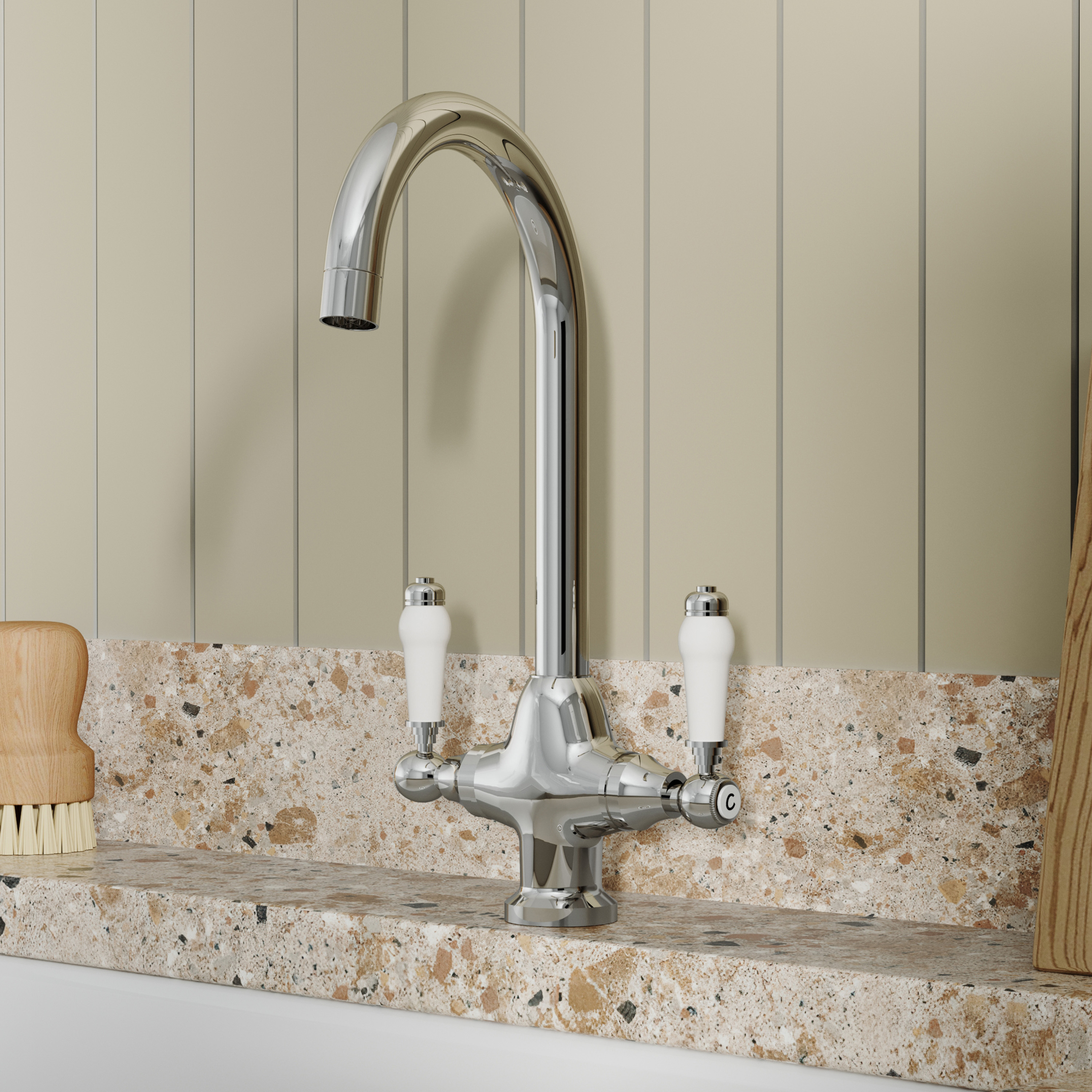 Butler & Rose Belfast Sink with Victoria Kitchen Tap & Strainer Waste Pack