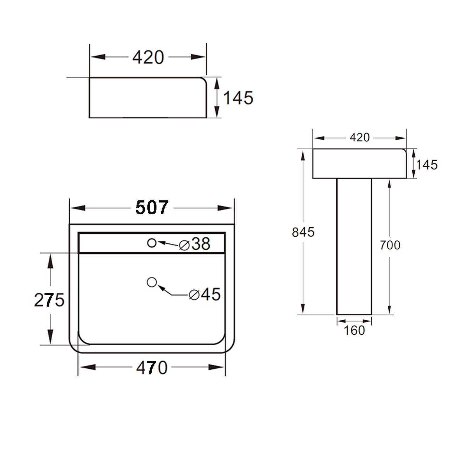 Harbour Alchemy Rimless Toilet & Basin Bathroom Suite