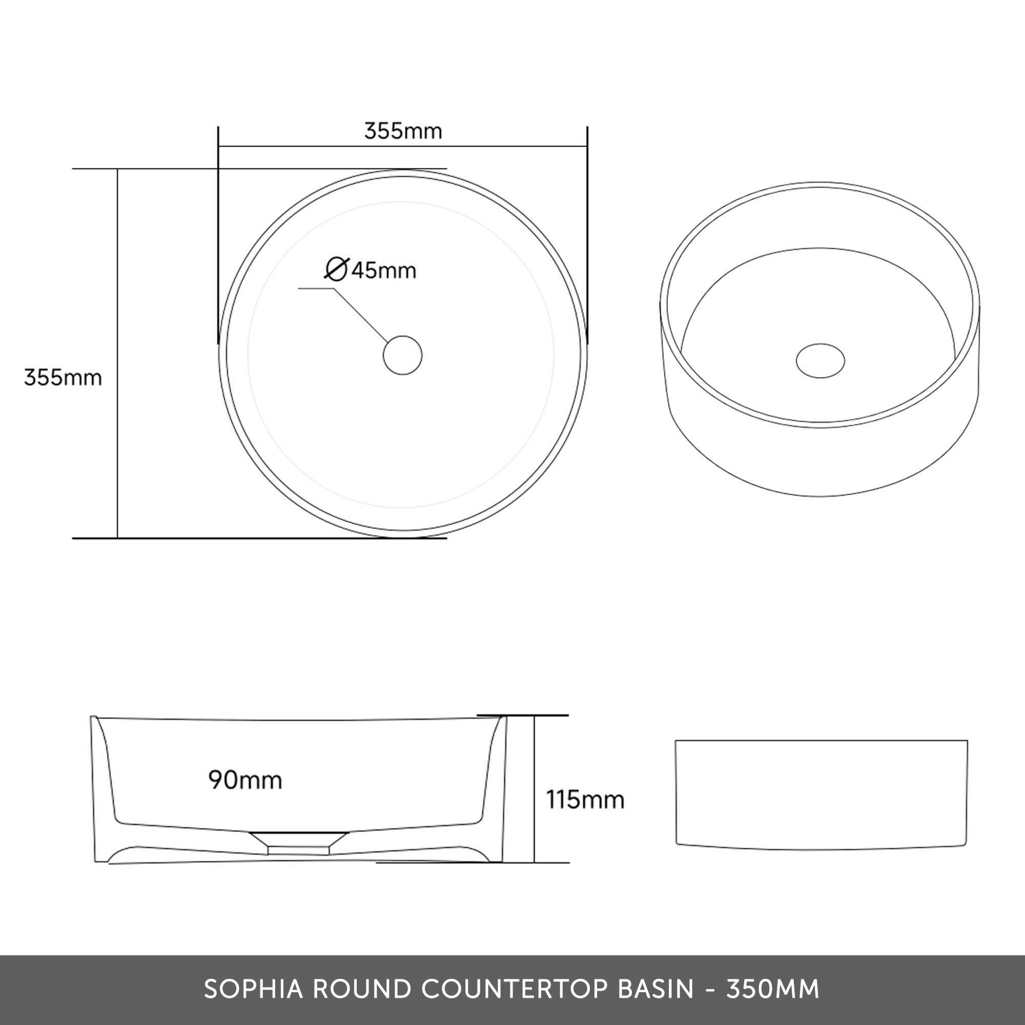 Drench Origin 1200mm Fluted Floorstanding Vanity Unit & Countertop