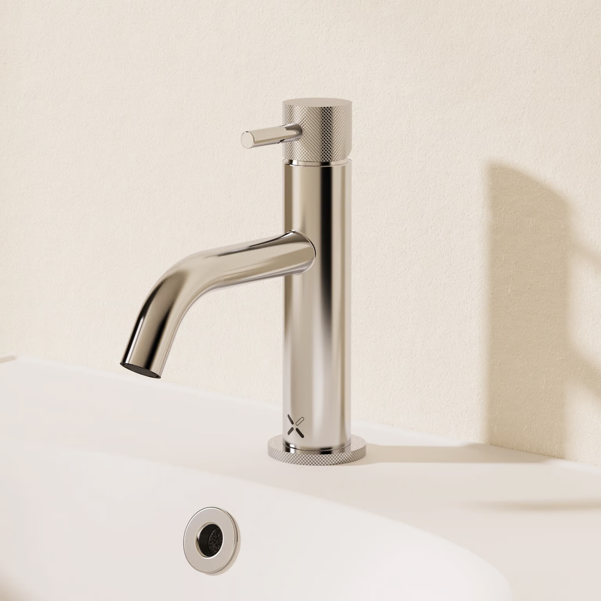 Crosswater MPRO Basin Mixer Tap with Knurled Detailing