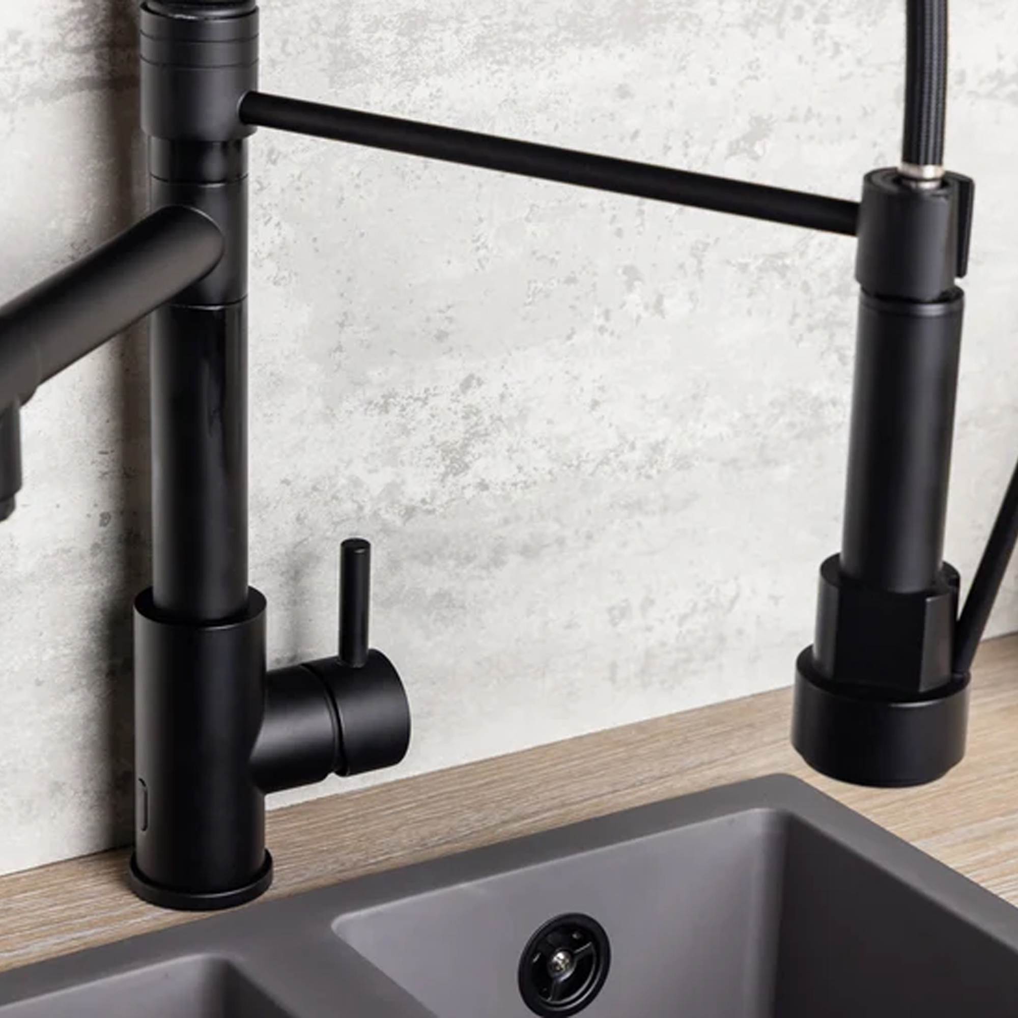 Top-Fix Alto Multiuse Pull Out Mono Kitchen Mixer Tap
