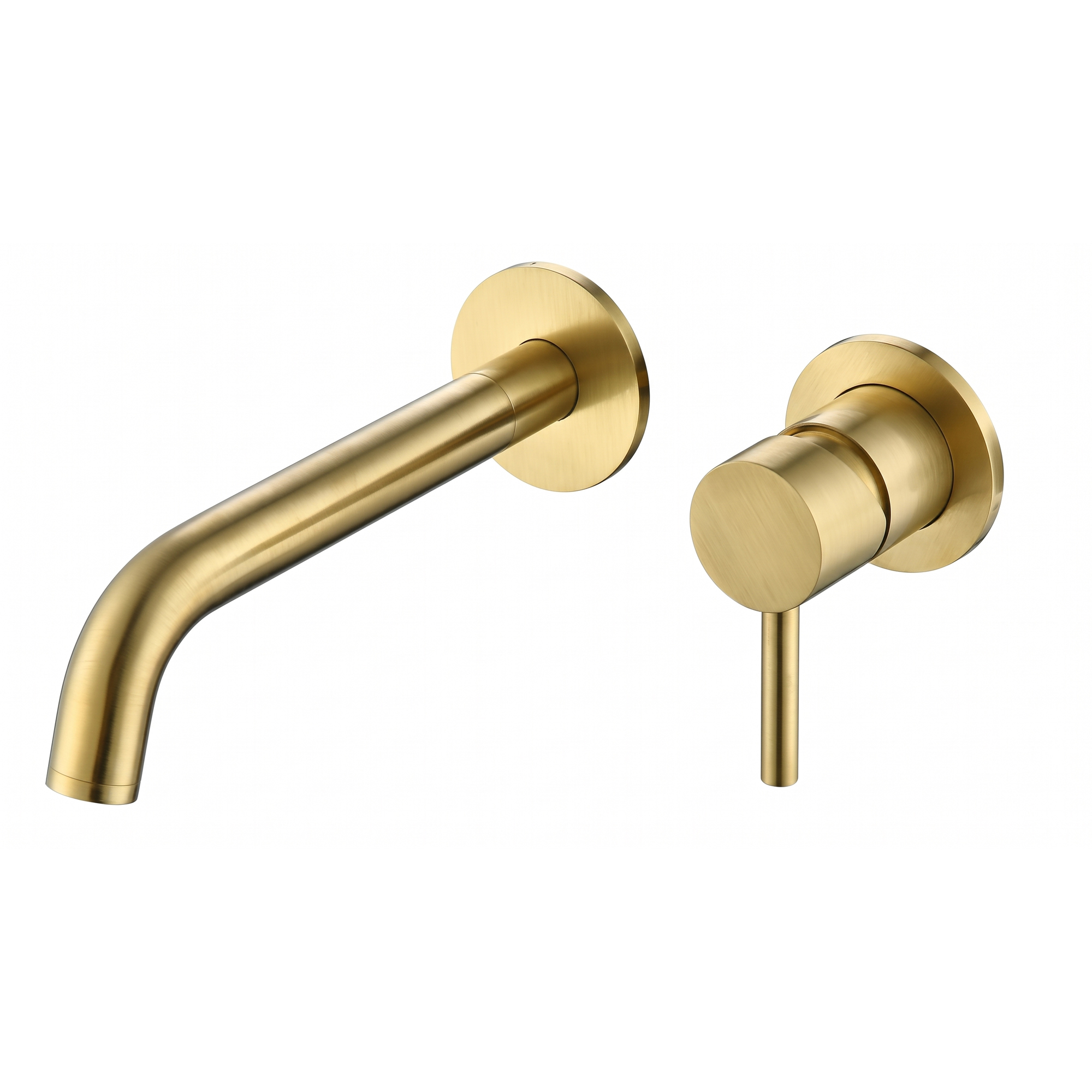 Harbour Clarity Brushed Brass Wall Mounted Basin Mixer Tap