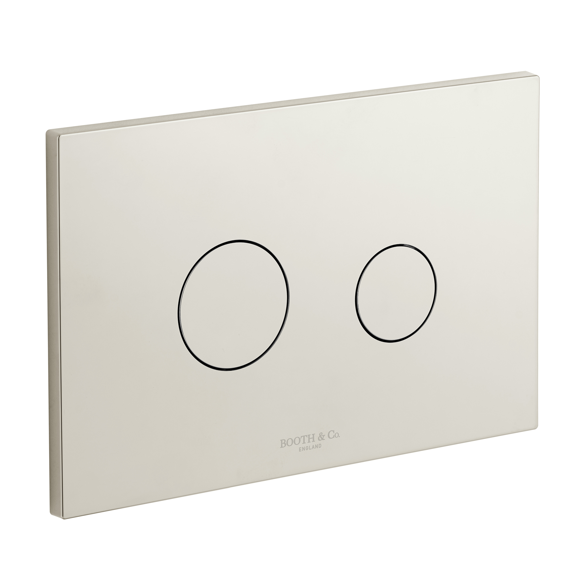 Booth & Co Axbridge Dual Flush Plate with Round Buttons