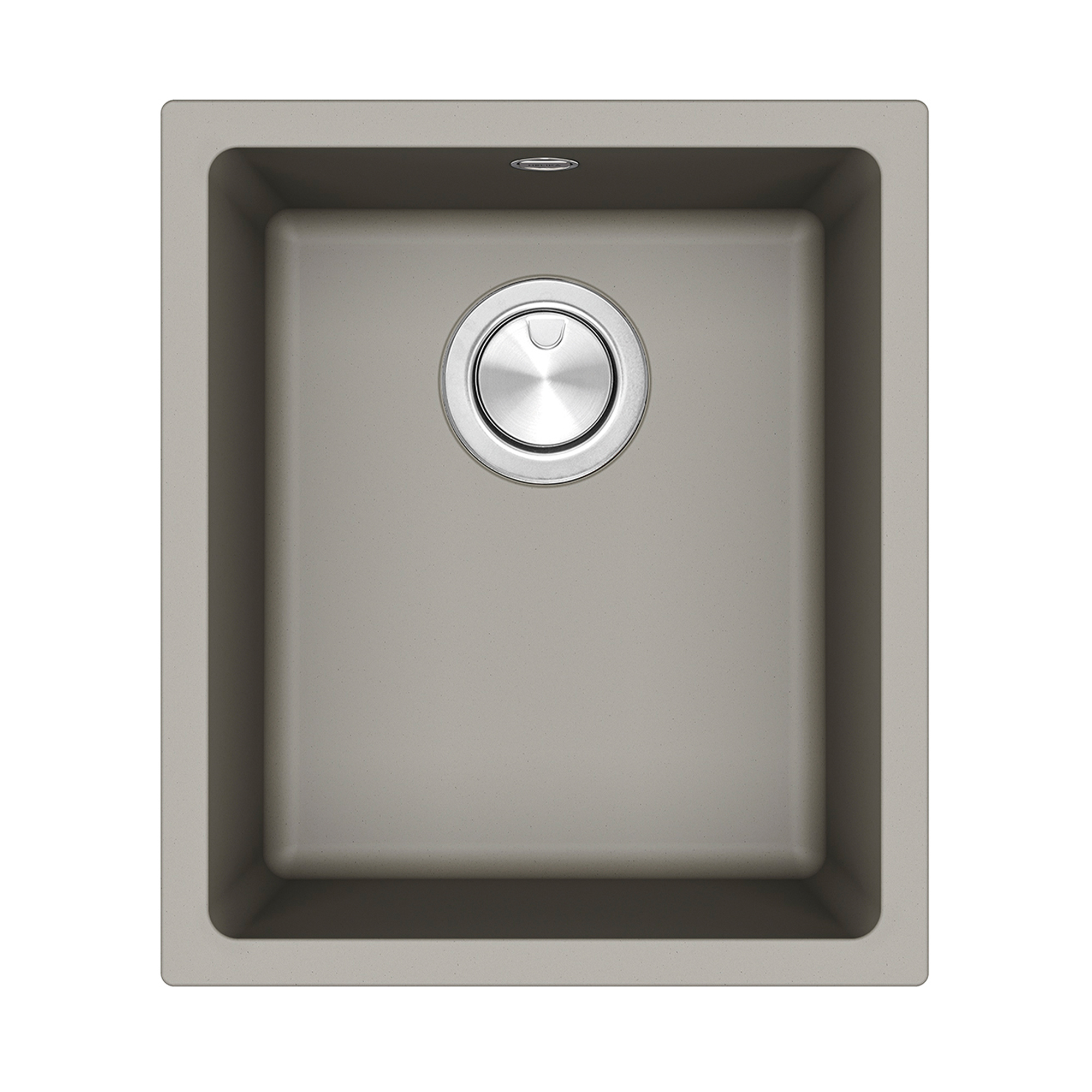 Clearwater Lumen 1 Bowl Granite Composite Inset/Undermount Kitchen Sink - 390 x 450mm