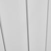 Brenton Ash Flat Panel Vertical Aluminium Radiator - Textured Matt White - 1200 x 280mm