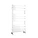 Brenton Avezzano Gloss White Flat Panel Heated Towel Rail - 800 x 450mm