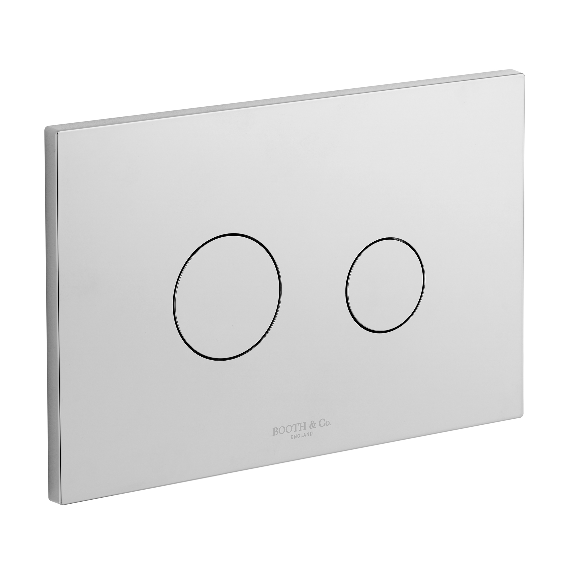 Booth & Co Axbridge Dual Flush Plate with Round Buttons