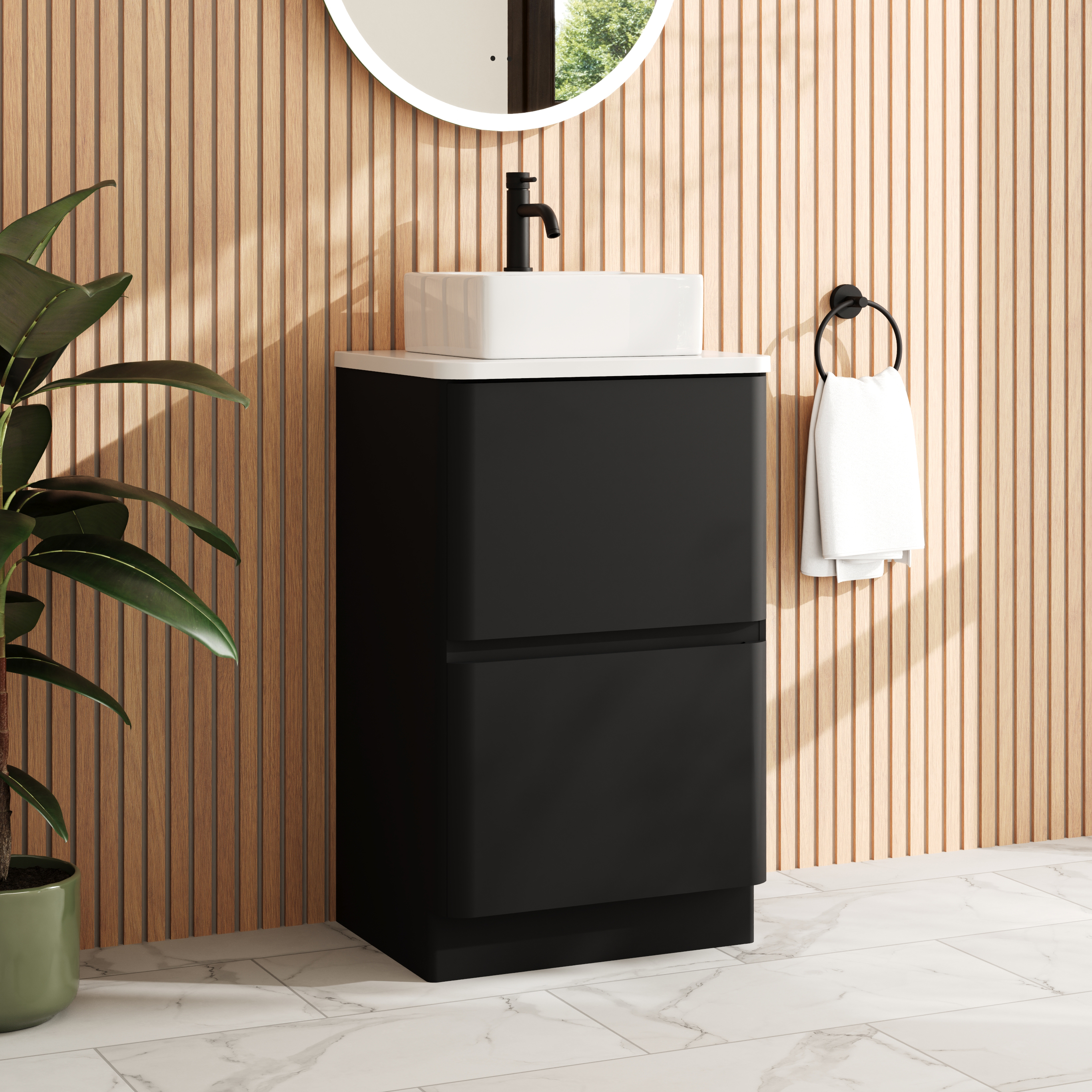 Drench Origin 500mm Floorstanding Vanity Unit & Countertop