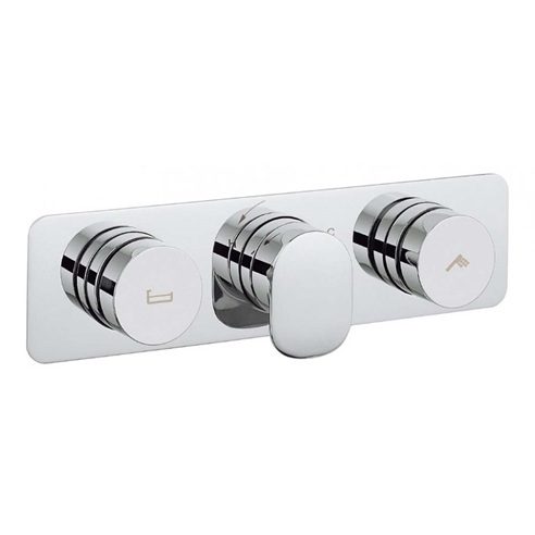 Crosswater Dial Pier 2 Outlet Concealed Thermostatic Shower Valve