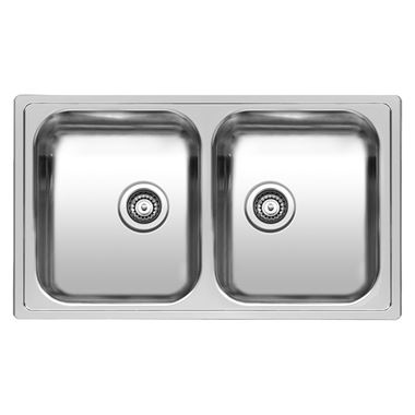 Reginox Diplomat 20 Double Bowl Stainless Steel Inset Kitchen Sink & Waste