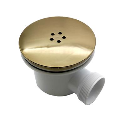 Drench 90mm Brushed Brass High Flow Shower Tray Waste