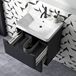 Ava 600mm Wall Hung Vanity Unit & Basin - Anthracite