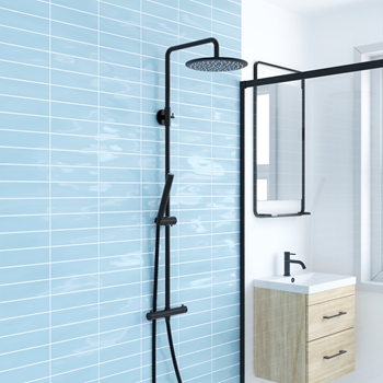 Core Exposed Thermostatic Rigid Riser Shower Kit | Tap Warehouse