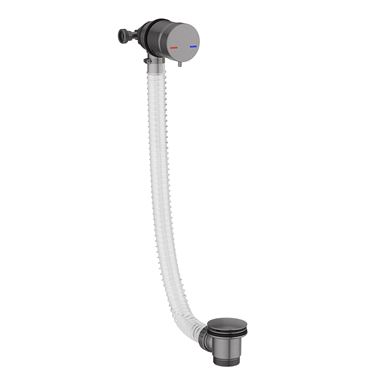 Core Overflow Bath Filler with Click Clack Waste - Gunmetal