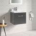 Drench Emily 500mm Wall Mounted 1 Drawer Vanity Unit & Basin Options
