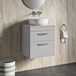 Drench Emily 500mm Wall Mounted 2 Drawer Vanity Unit and Countertop