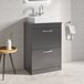 Drench Emily 600mm Floorstanding 2 Drawer Vanity Unit and Countertop