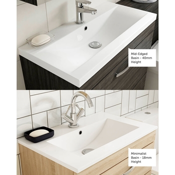 Emily 500mm Wall Mounted 2 Drawer Vanity Unit & Basin Options
