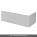 Drench Emily 1700mm Straight Front Bath Panel - Gloss Grey Mist