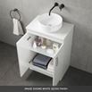 Drench Emily 1100mm Combination Bathroom Toilet & 2 Door Sink Unit - Natural Oak