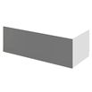 Drench Emily 1800mm Straight Front Bath Panel - Gloss Grey