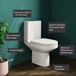 Lorraine Rimless Close Coupled Toilet & Soft Close Seat