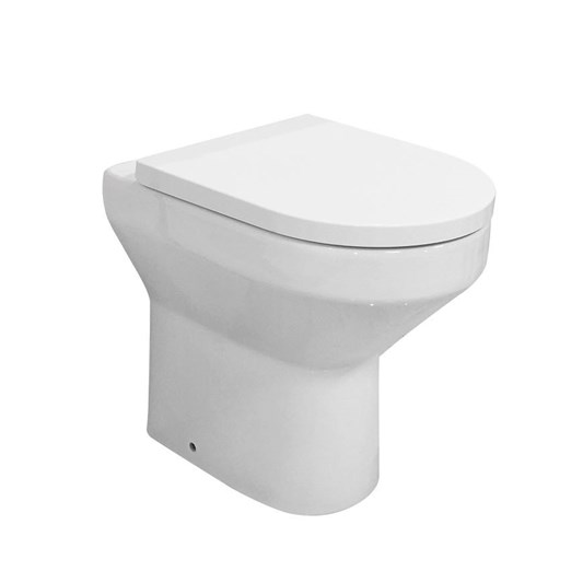 Lorraine Comfort Height Back to Wall Toilet & Soft Close Seat - 50mm Taller