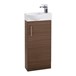Drench Maisie 400mm Cloakroom Vanity Unit and Basin - Walnut
