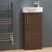 Drench Maisie 400mm Cloakroom Vanity Unit and Basin - Walnut