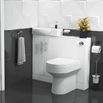 Drench Compact 400mm Cube Toilet Unit - Gloss White