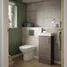 Drench Minnie 400mm Floorstanding Cloakroom Vanity Unit & Basin - Grey Avola