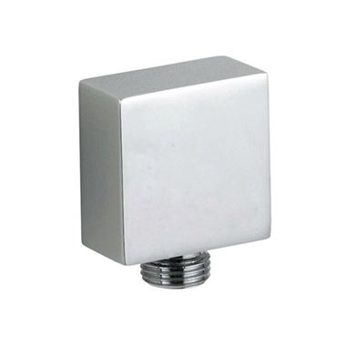 Drench Modern Square Chrome-Plated Solid Brass Outlet Elbow