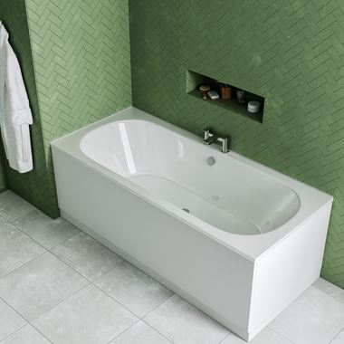 Drench Straight Double Ended Bath - 1700x750