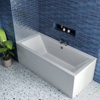 Drench Straight Double Ended Bath - 1800x800