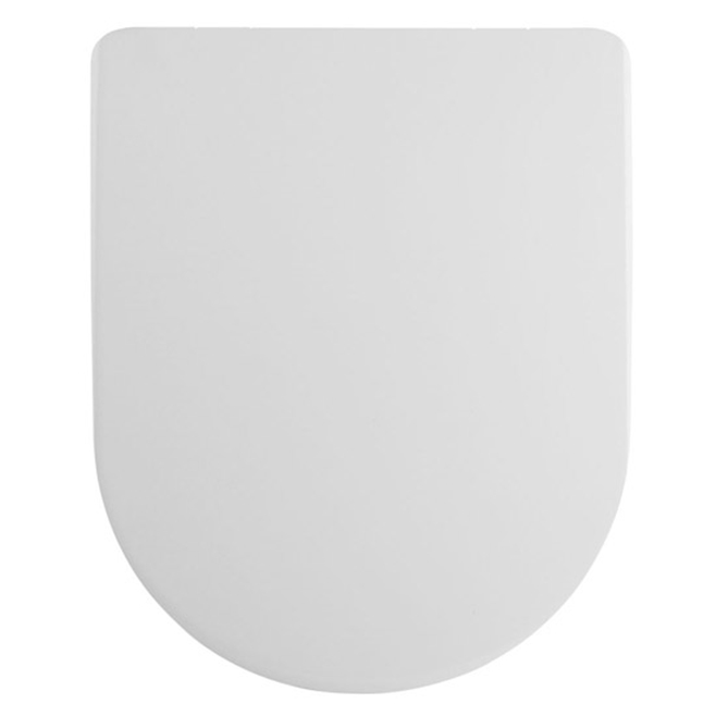 Vellamo D-Shaped Soft-Close Toilet Seat with Quick Release Hinges - 450 x 370mm