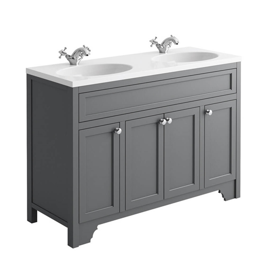 Butler Rose Beatrice 1200mm, Double Sink Vanity Units For Bathrooms Uk