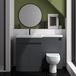 Dylan 1100mm Combination Basin & Toilet Unit - Anthracite